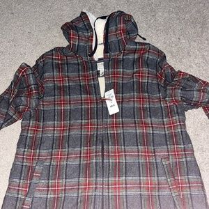 LL bean flannel hoodie jacket